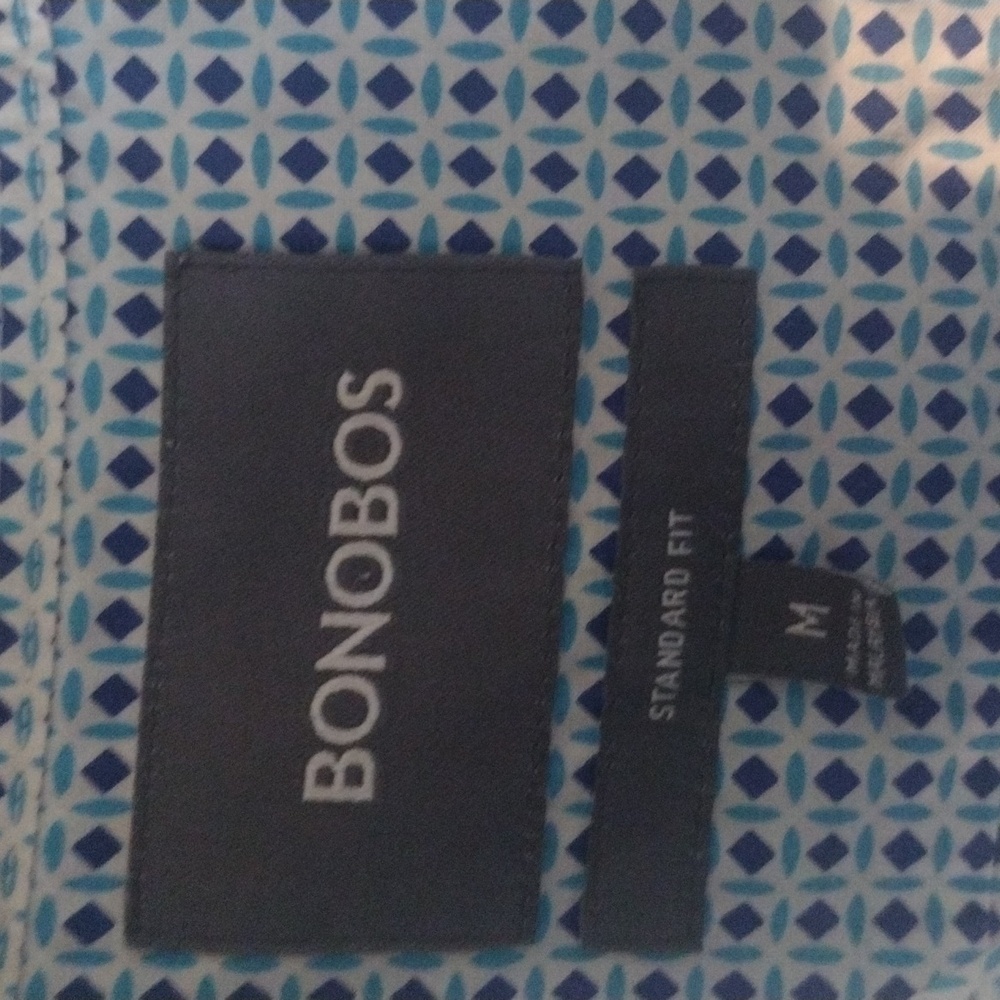 Bonobos Light Blue Patterned Button Down Shirt - image 2